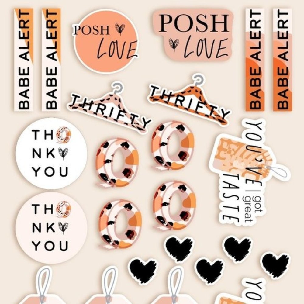 240 Reseller Trendy Chic Stickers MATTE